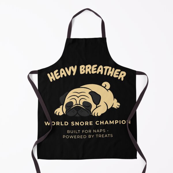 Item preview, Pug Heavy Breather Funny Snoring Dog Sleeping Retro Art designed and sold by wildsilencee.