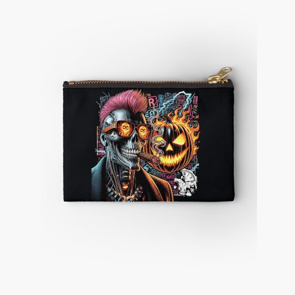 Item preview, Halloween Cyborg Skeleton Cigar Pumpkin Sunglasses designed and sold by Voodoo Store Paranormal Collections.