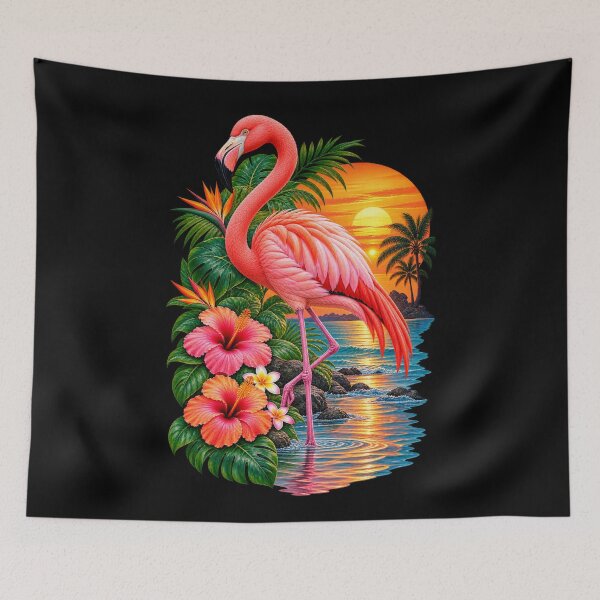 Item preview, Flamingo Sunset Paradise designed and sold by RockitBaby.