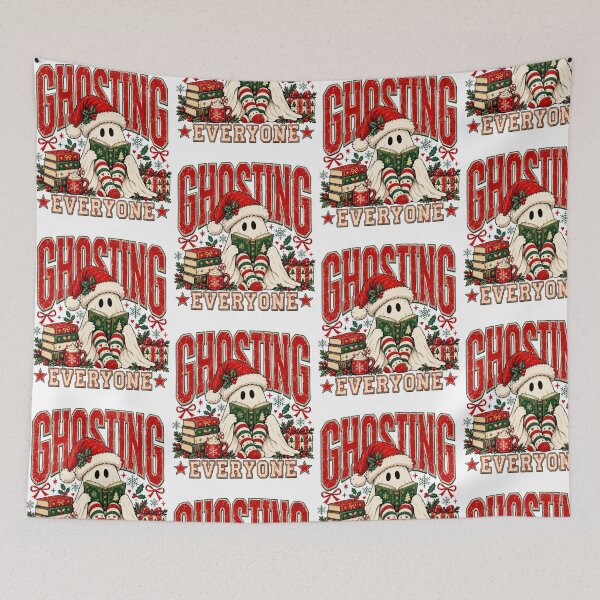 Item preview, Ghosting Everyone Christmas Reading Ghost Holiday designed and sold by Mind-Drift.