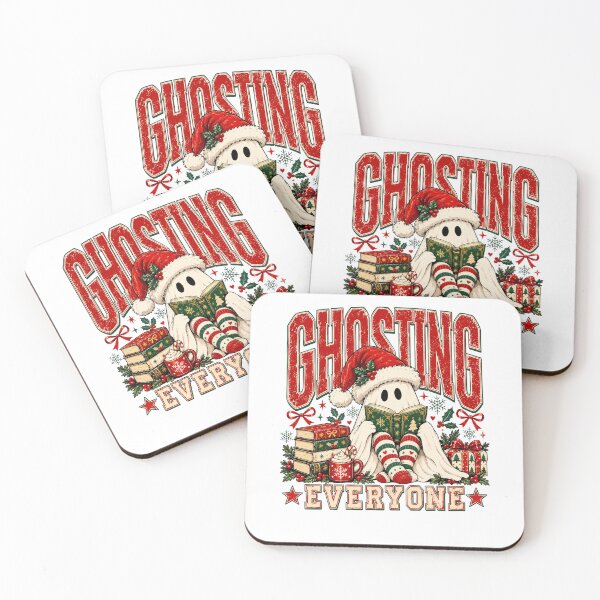 Item preview, Ghosting Everyone Christmas Reading Ghost Holiday designed and sold by Mind-Drift.