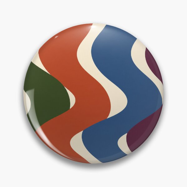 Item preview, Tide Column – Modern Abstract Wave Shower Curtain designed and sold by astersgraphics.