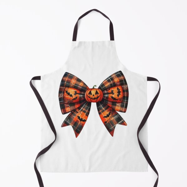 Item preview, Halloween Pumpkin Bow Plaid Pattern Cute Spooky Autumn Design designed and sold by anemiche.