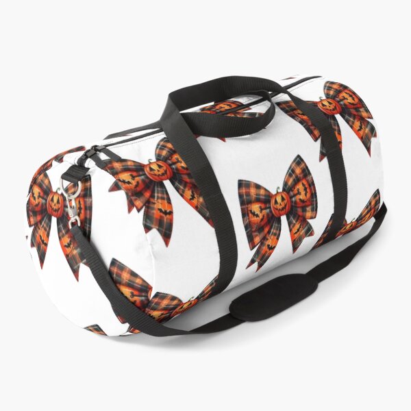 Item preview, Halloween Pumpkin Bow Plaid Pattern Cute Spooky Autumn Design designed and sold by anemiche.