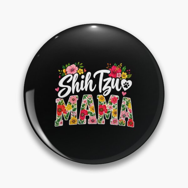 Item preview, Shih Tzu Mama Cute Floral Dog Mom Mother Day Paw Graphic designed and sold by Whirx.