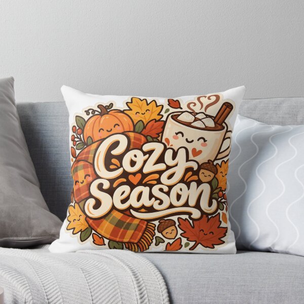 Item preview, Cozy Season - Cute Autumn Cartoon Sticker designed and sold by The198X.