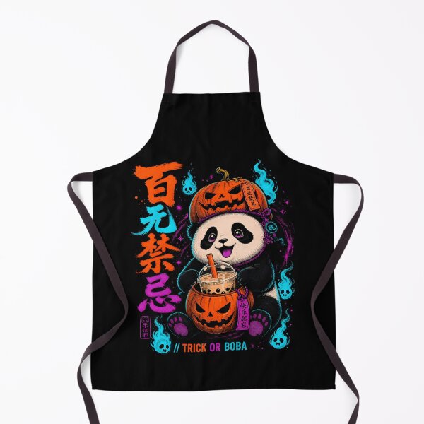 Item preview, 百无禁忌 Trick Or Boba - Creepy Kawaii Halloween Panda Streetwear designed and sold by Eagle Vision Designs.