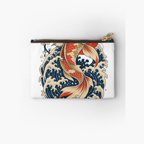 Item preview, Stay Wild Koi Fish – Japanese Inspired Wave Art designed and sold by maluhtown.