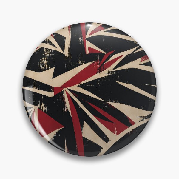 Item preview, Red Black Abstract Brush Pattern designed and sold by imaniko.