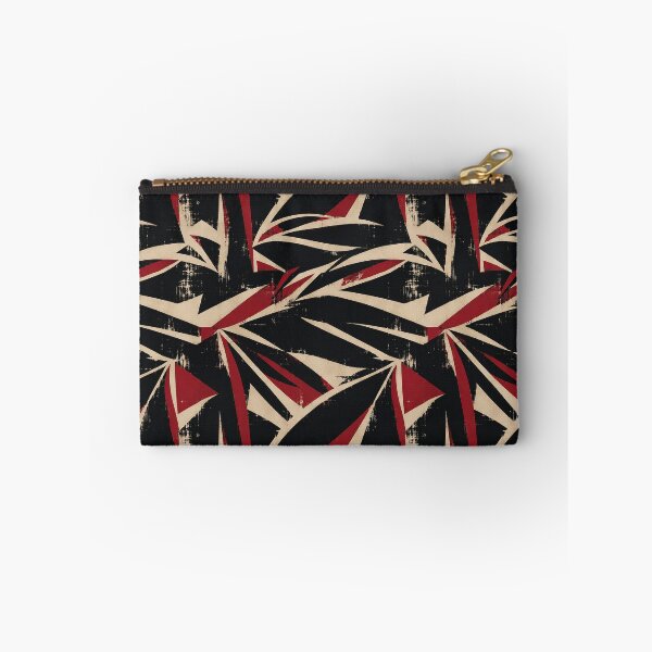 Item preview, Red Black Abstract Brush Pattern designed and sold by imaniko.