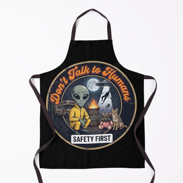 Item preview, Sci Fi Desert Rv Camping Alien Abduction Hazmat Parody Comic designed and sold by AeroCodeDesigns.