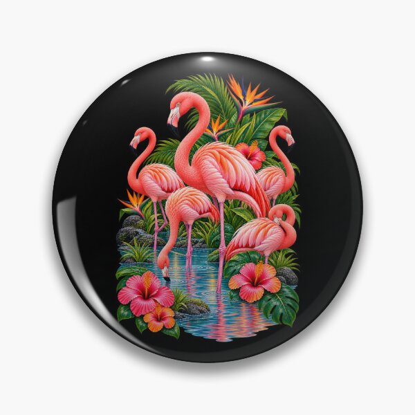 Item preview, Flamingo Lagoon Flock designed and sold by RockitBaby.