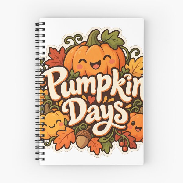 Item preview, Pumpkin Days - Cute Autumn Cartoon Sticker designed and sold by The198X.