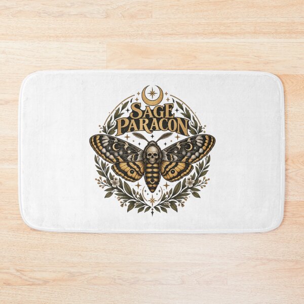 Item preview, Sage Paracon Celestial Moth Skull Mystical Gothic Vintage Raglan designed and sold by Whirx.