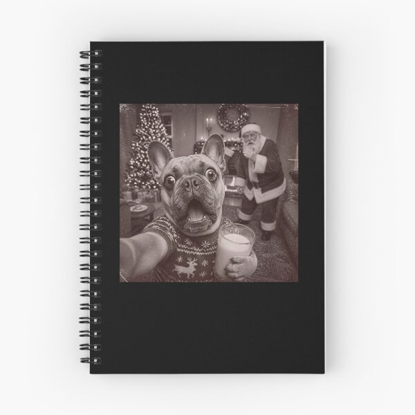 Item preview, Christmas French Bulldog Selfie with Santa Holiday Humor designed and sold by thefirstbroo.