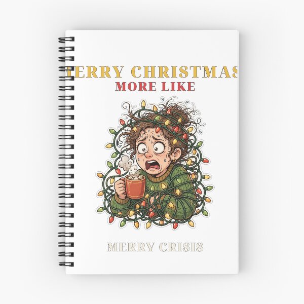 Item preview, Merry Christmas? More Like Merry Crisis — Funny Holiday Stress Tee designed and sold by FitEnvy.