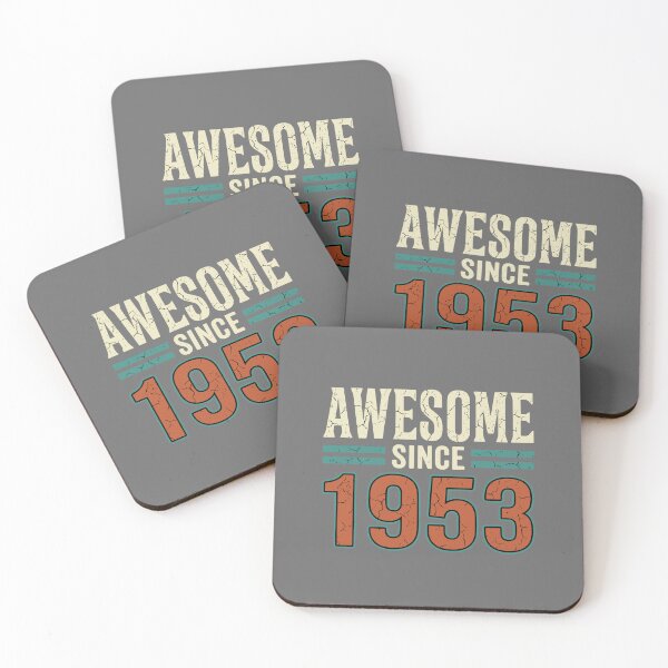 Item preview, Awesome Since 1953 Birthday Men Women Seventy One designed and sold by SofiBlair.