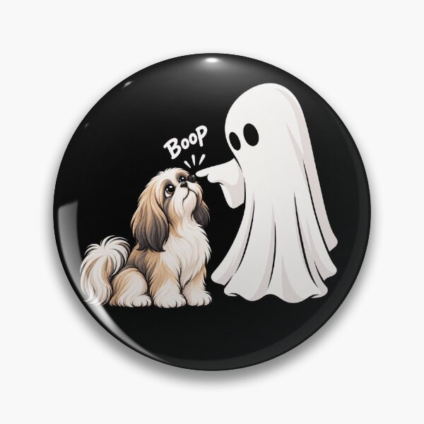 Item preview, Funny Ghost Lhasa Apso Dog Boop Halloween Design Mom Dad designed and sold by rafaeltto.