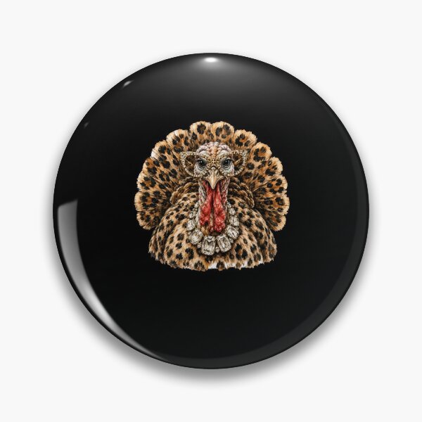 Item preview, Leopard Turkey with Glamorous Sunglasses Thanksgiving Bird Portrait designed and sold by Mind-Drift.