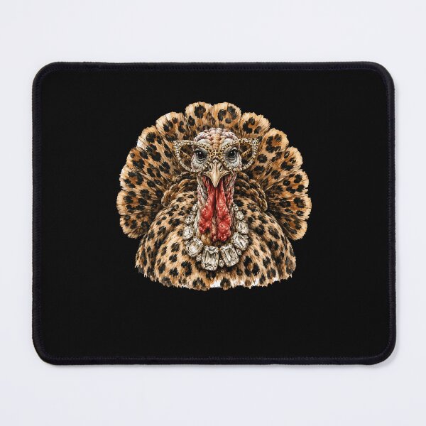 Item preview, Leopard Turkey with Glamorous Sunglasses Thanksgiving Bird Portrait designed and sold by Mind-Drift.