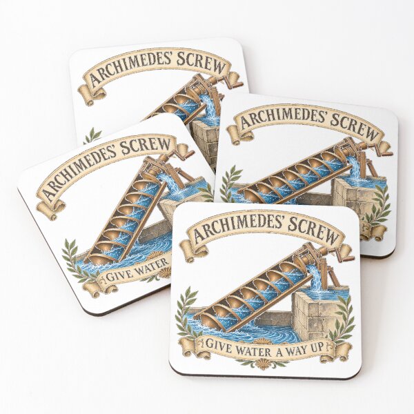 Item preview, Archimedes’ Screw — Give Water a Way Up — Ancient Engineering designed and sold by Past in Threads.