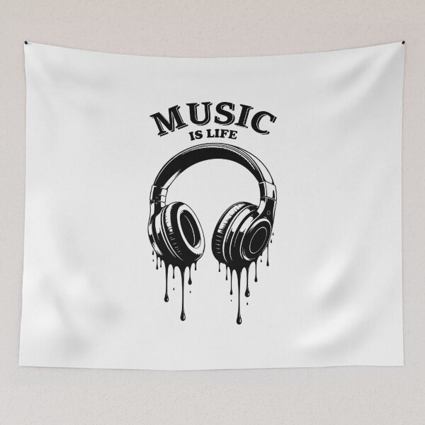 Item preview, Music Is Life - Dripping Headphone designed and sold by Marshallamoakohene.
