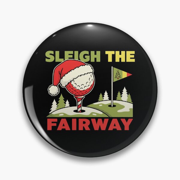 Item preview, Sleigh The Fairway Golf Ball Santa Hat Funny Christmas Golfer designed and sold by TeNovaStudio.