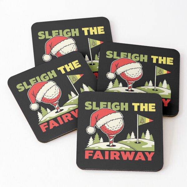 Item preview, Sleigh The Fairway Golf Ball Santa Hat Funny Christmas Golfer designed and sold by TeNovaStudio.