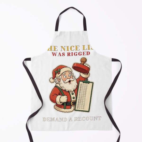 Item preview, The Nice List Was Rigged Demand A Recount — Funny Santa Christmas Tee designed and sold by FitEnvy.