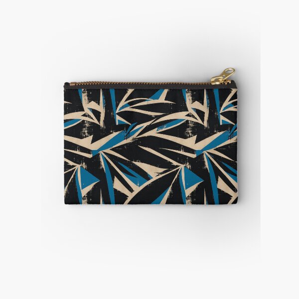 Item preview, Blue Black Abstract Brush Pattern designed and sold by imaniko.
