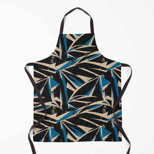 Item preview, Blue Black Abstract Brush Pattern designed and sold by imaniko.