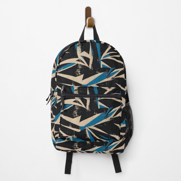 Item preview, Blue Black Abstract Brush Pattern designed and sold by imaniko.