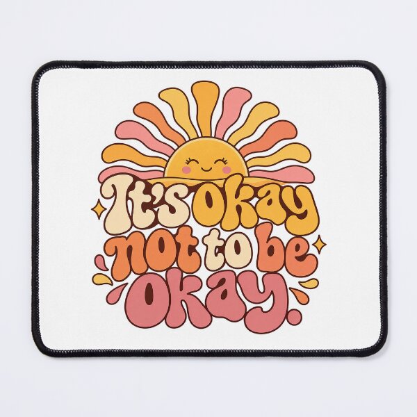 Item preview, It's Okay Not To Be Okay T-Shirt | Self Care Mental Health Quote Apparel designed and sold by MotiveStuff.