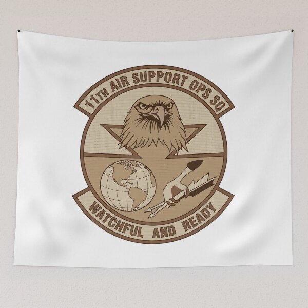 Item preview, USAF 11th Air Support Operations Squadron Subdued Insignia Patch    designed and sold by CharlieDesings.