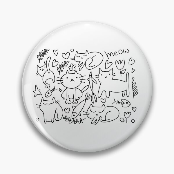 Item preview, Cat set doodle designed and sold by Challtads-store.