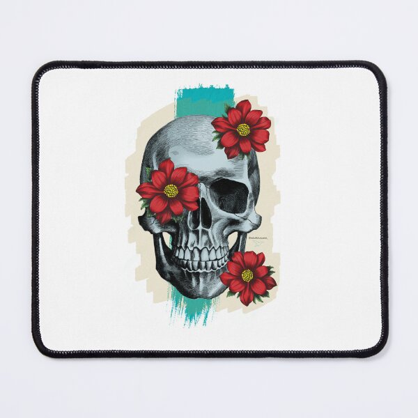Item preview, Flowery skull designed and sold by EstudioTurquesa.