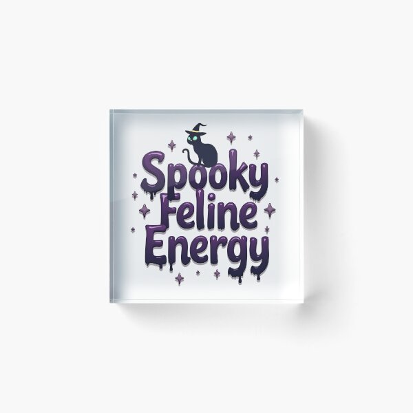 Item preview, spooky feline energy cute cat happy halloween designed and sold by Panya-Design.
