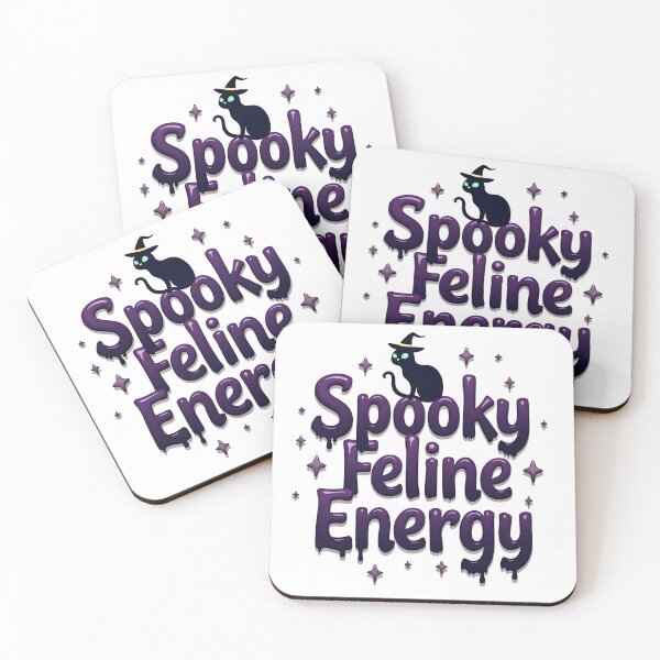 Item preview, spooky feline energy cute cat happy halloween designed and sold by Panya-Design.