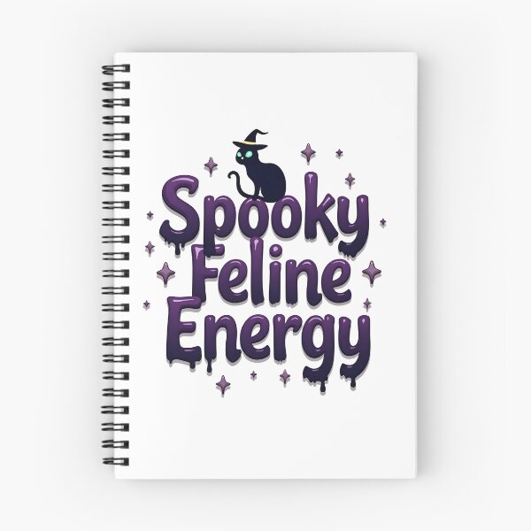 Item preview, spooky feline energy cute cat happy halloween designed and sold by Panya-Design.