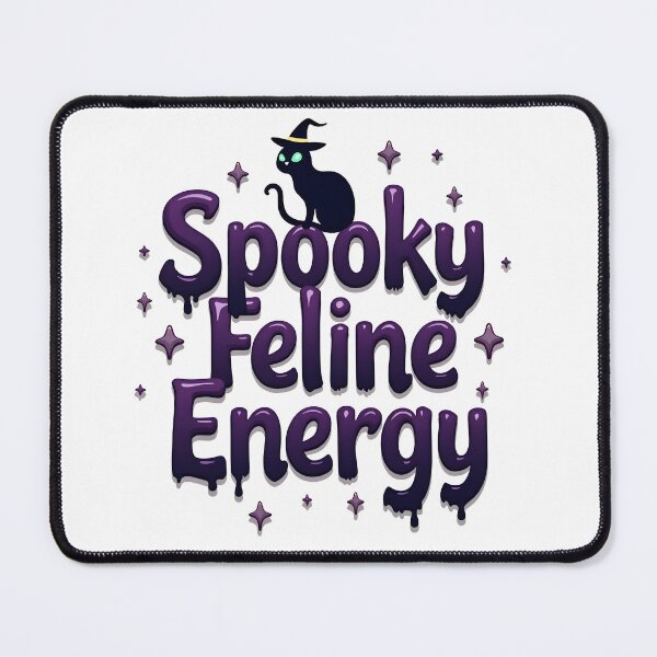 Item preview, spooky feline energy cute cat happy halloween designed and sold by Panya-Design.