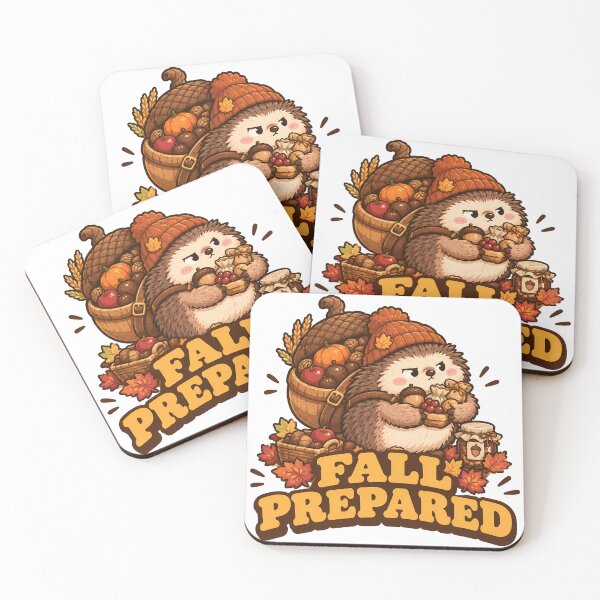 Item preview, Fall Prepared Cute Hedgehog Retro Thanksgiving designed and sold by ianm1028.