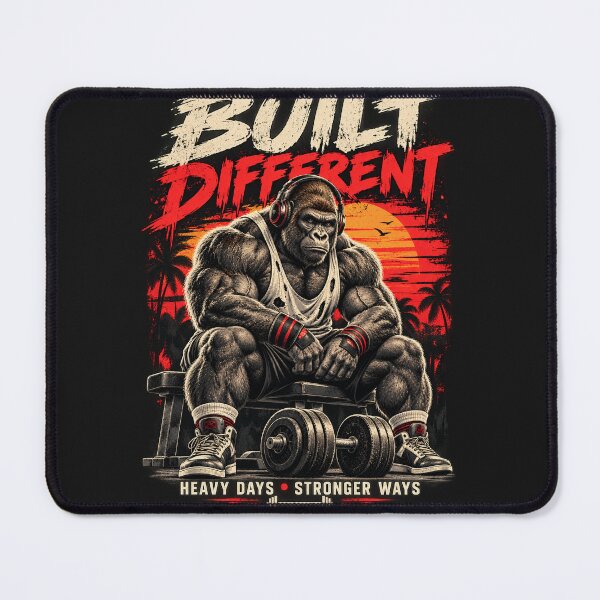 Item preview, Built Different Vintage Gym Gorilla designed and sold by Trend_Nest.