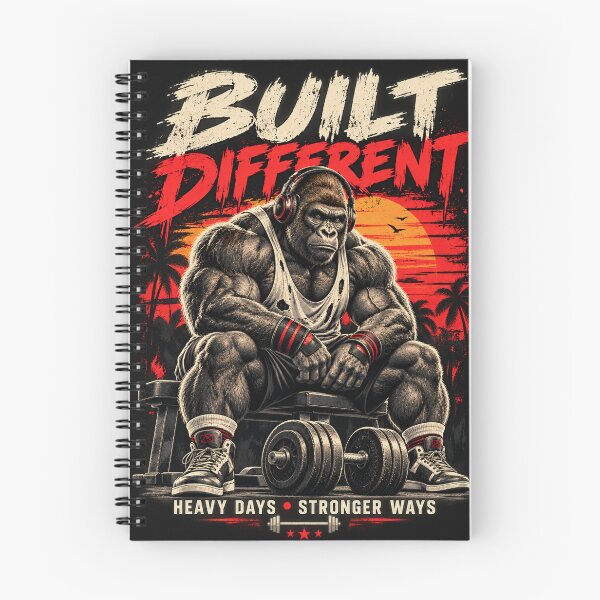 Item preview, Built Different Vintage Gym Gorilla designed and sold by Trend_Nest.