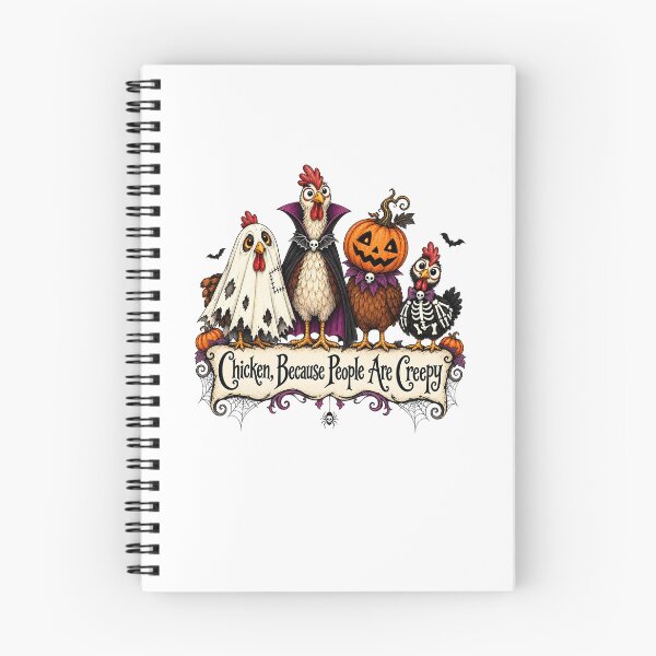 Item preview, Chicken Because People Are Creepy Halloween Bird Humor designed and sold by Mind-Drift.