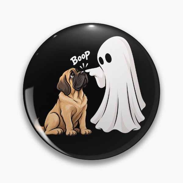 Item preview, Funny Ghost Mastiff Dog Boop Halloween Design Mom Dad designed and sold by rafaeltto.