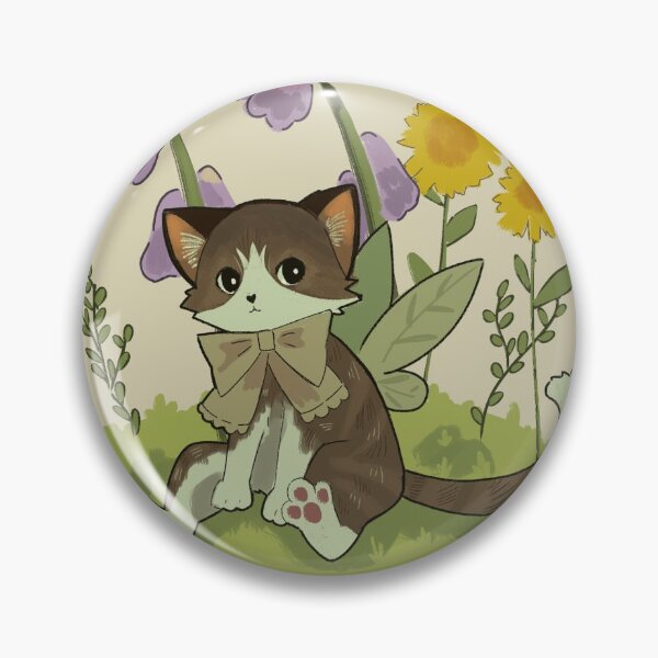 Item preview, kawaii cute pet cat flower designed and sold by Liroaksaraart.