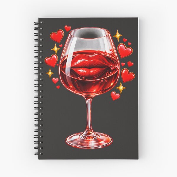 Item preview, Love, Wine, Kisses - Romantic Red Wine Design designed and sold by CzipipitoStudio.