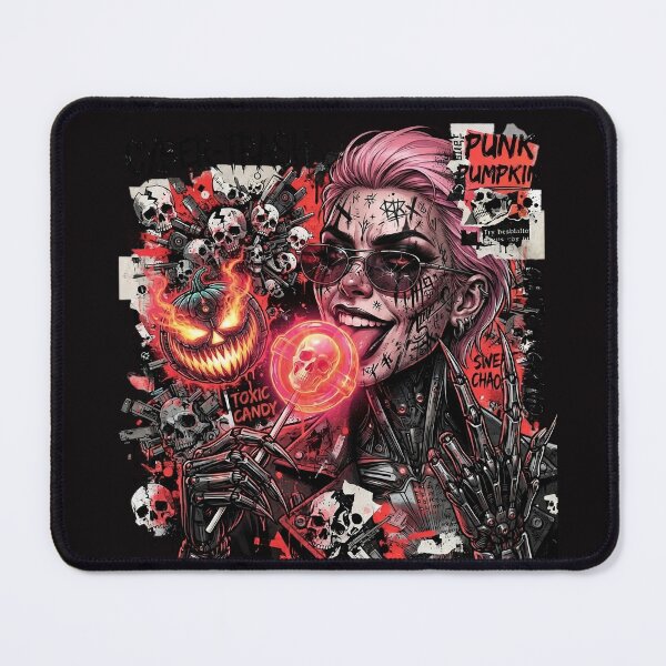 Item preview, Halloween Cyberpunk Girl Pink Hair Sunglasses designed and sold by Voodoo Store Paranormal Collections.