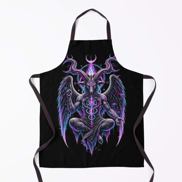 Item preview, Baphomet – Cyber Occult Glitch Art designed and sold by JupiterGlitchEmpire.
