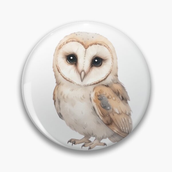 Item preview, Cute Woodland Owl Watercolour Illustration designed and sold by made by Golightly x.